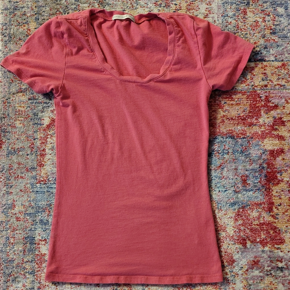 Active Basic Women's Pink Coral Short Sleeve Tee